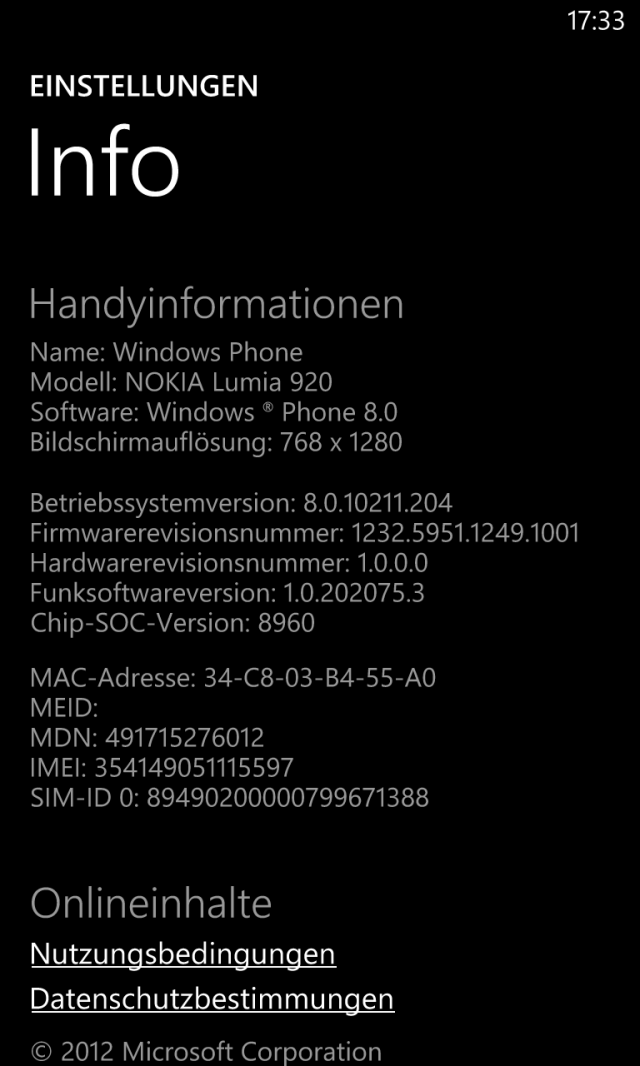 Lumia 920 Info (Portico)