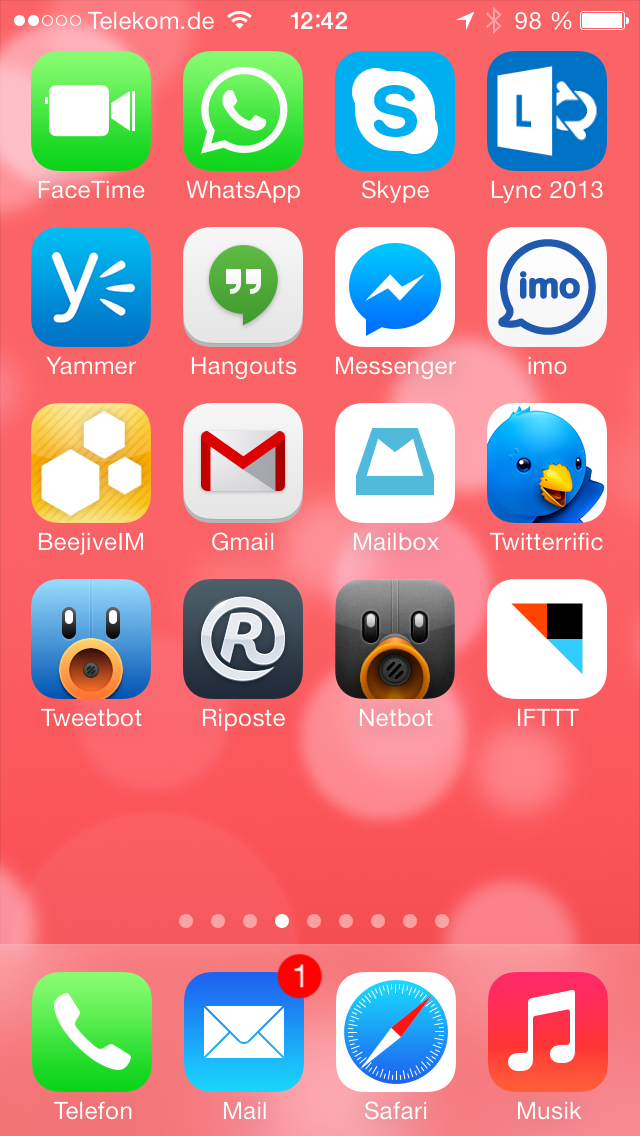 Messaging-Apps auf meinem iPhone