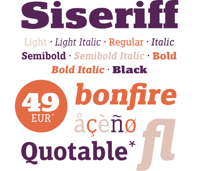Linotype-Angebot Siseriff